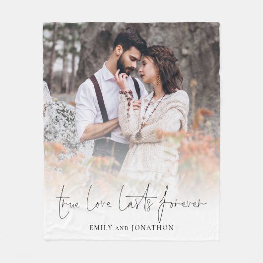 True Love Lasts Forever Coulay-out Fleece Deken (Voorkant)
