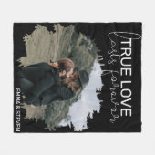True Love Lasts Forever | Foto Fleece Deken (Voorkant (Horizontaal))