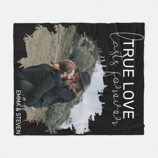 True Love Lasts Forever | Foto Fleece Deken (Voorkant (Horizontaal))