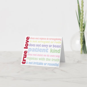 True Love Note Kaart