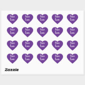True Love Paarse Heart Stickers (Vel)