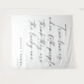 True Love Quote Backdrop Decor Wandkleed (Voorkant (horizontaal))