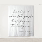 True Love Quote Backdrop Decor Wandkleed (Voorkant)