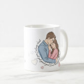 True Love Quote Bridesmaid Mug – Romantic Couple   Koffiemok (Voorkant rechts)
