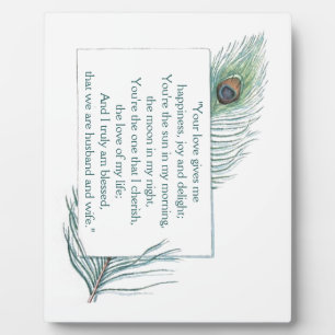 True Love Quote Husband Wife Wedding Plaque Fotoplaat