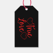 True Love Red Valentijns Cadeaulabel (Voorkant)