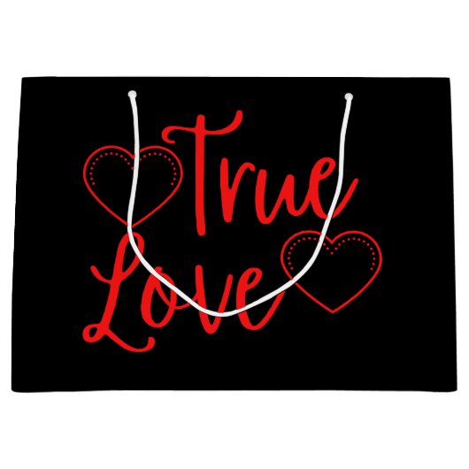 True Love Red Valentijns Groot Cadeauzakje (Voorkant)