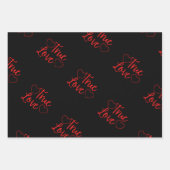 True Love Red Valentijns Inpakpapier Vel (Voorkant 2)