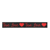 True Love Red Valentijnse Grosgrain Ribbon Grosgrain Lint (Voorkant)