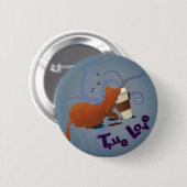 True Love Ronde Button 5,7 Cm (Voorkant /achterkant)