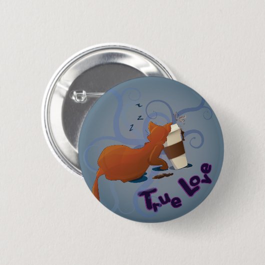 True Love Ronde Button 5,7 Cm (Voorkant /achterkant)