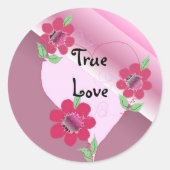 True Love Ronde Sticker (Voorkant)