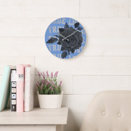 True Love Roos Romantic Valentijnsdag B&W Grote Klok