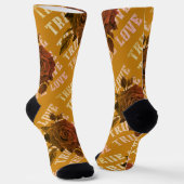 True Love Roos Romantic Valentijnsdag B&W Sokken (Gebogen)