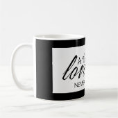 True Love Story stopt nooit Coffee Cup Mok (Links)