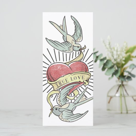 True Love |  Tattoos met hart (Staand voorkant)