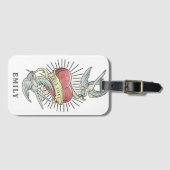 True Love |  Tattoos met hart Bagagelabel (Voorkant (horizontaal))