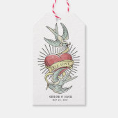 True Love |  Tattoos met hart Cadeaulabel (Voorkant)