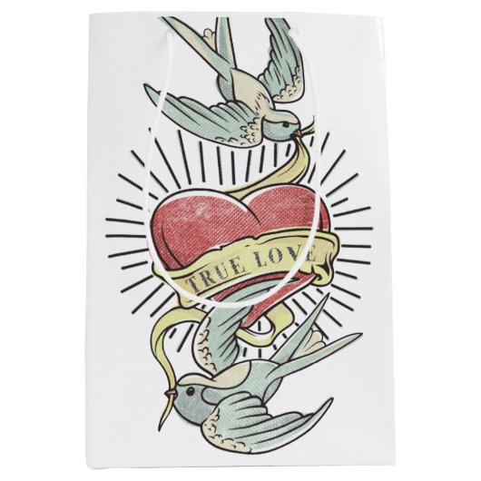 True Love | Tattoos met hart Medium Cadeauzakje (Voorkant)