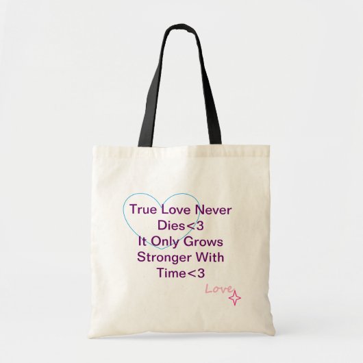 True Love Tote Bag (Voorkant)
