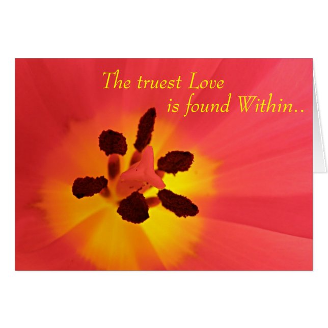 True Love Tulip Kaart (Voorkant Horizontaal)