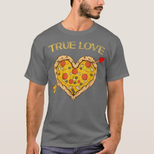 True Love Valentijn Pizza Heart Valentijnsdag Boy T-shirt
