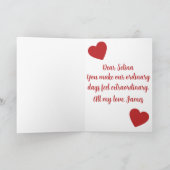 True Love - Valentine's Day  Kaart (Binnen)