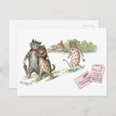 True Love van Louis Wain Briefkaart (Voorkant / Achterkant)