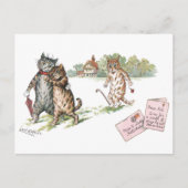 True Love van Louis Wain Briefkaart (Voorkant)
