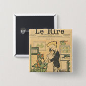 True Love Vierkante Button 5,1 Cm (Voorkant /achterkant)