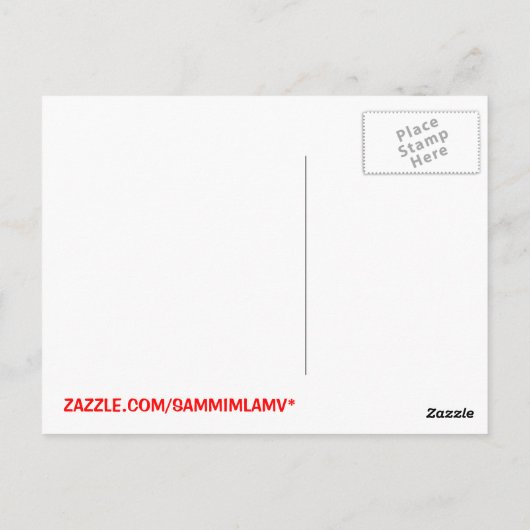 True Love Waits. Briefkaart (Achterkant)