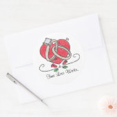 True Love Waits. Ronde Sticker (Envelop)