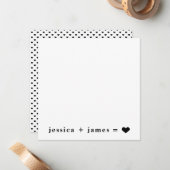 True Love Wedding of Verloving Notitiekaartje (Voorkant / Achterkant in situ)