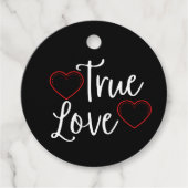 True Love White - Valentijnse TrueTrue Bedankjes Labels (Voorkant)