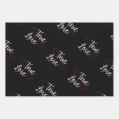 True Love White - Valentijnse TrueTrue Inpakpapier Vel (Voorkant 2)
