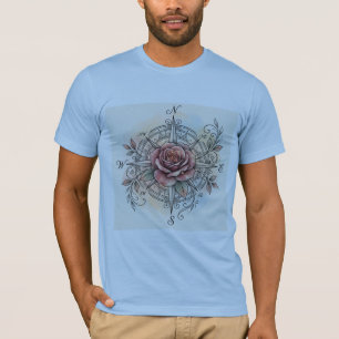 True North Bliss Rose Compass Tattoo T-shirt