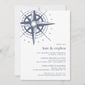 True North | Ceremony Rehearsal Dinner Invite Kaart (Voorkant)