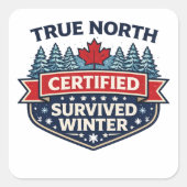 True North Certified — Survived Winter Sticker (Voorkant)