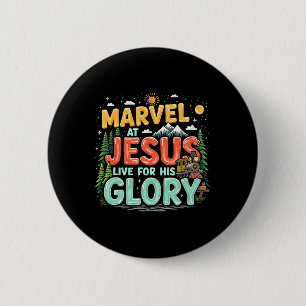 True North Christelijk Kamp Vbs 2025 Zijn Eer Junc Ronde Button 5,7 Cm