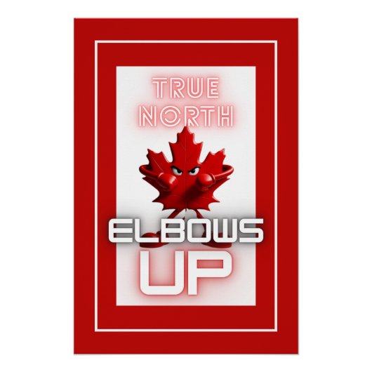 True North - Elbows Up Poster (Voorkant)