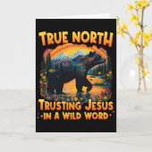 True-north Jezus vertrouwen in een wilde wereld Vb Kaart (Gele Bloem)