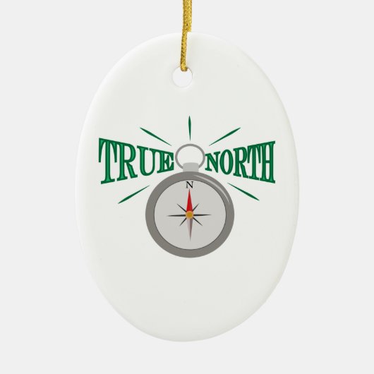 True North Keramisch Ornament (Voorkant)