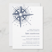 True North | nautisch Baby shower Kaart (Voorkant)