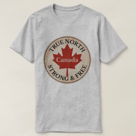 True North Strong and Free T-shirt (Design voorkant)