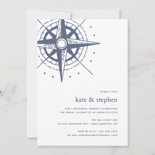 True North | Uitnodiging voor nautisch repetitiedi (Voorkant)