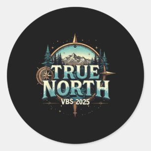True North VBS 2025 Christelijk Geloof Comp Ronde Sticker