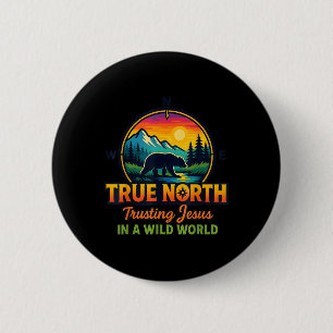 True North Vbs 2025 Jezus vertrouwen Wildernis Chr Ronde Button 5,7 Cm