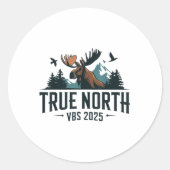 True North VBS 2025 Ronde Sticker (Voorkant)
