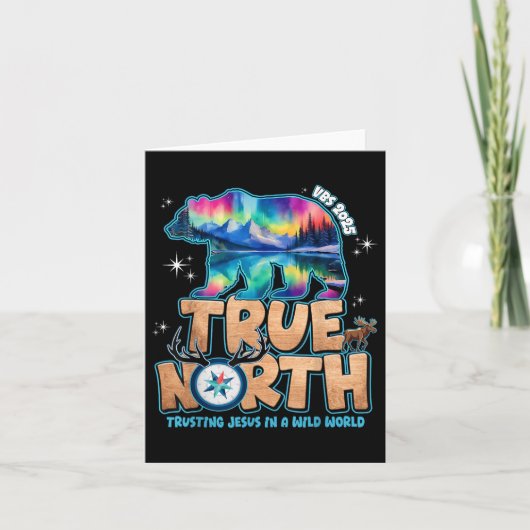 True North VBS 2025 Vertrouwen op Jezus Wilderness Kaart (Voorkant)