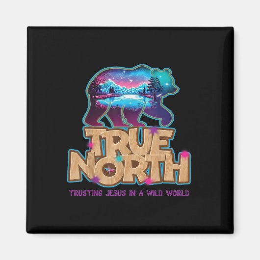 True North Vertrouwend op Jezus Vbs 2025 Wilde Wer Magneet (Voorkant)